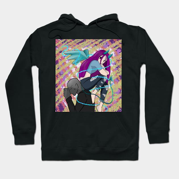 The devil on your shoulder Hoodie by ArtsyCori